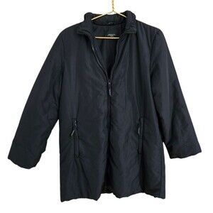 Max Mara Weekend puffer black coat Size Medium Hidden Hood